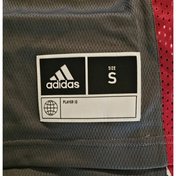 adidas Mens Louisville Cardinals #1 Basketball Jersey Size Small Gray New - Picture 5 of 6